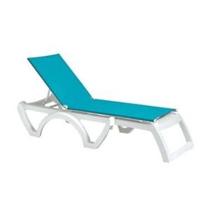 Grosfillex Jamaica Beach Turquoise Outdoor Folding Chaise - 2 Per Set - UT747241 