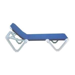 Grosfillex Nautical Blue Outdoor Folding Chaise - 2 Per Set - US910106 