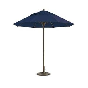 Grosfillex Windmaster 7.5' Navy Blue Patio Umbrella - 98386031