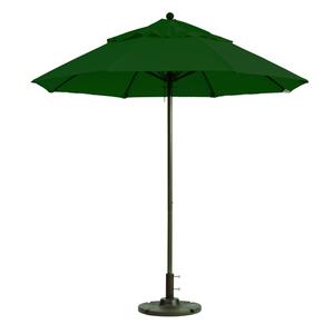 Grosfillex Windmaster 7.5' Forest Green Patio Umbrella - 98382031