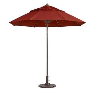 Grosfillex Windmaster 9' Terra Cotta Patio Umbrella - 98818231