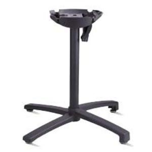 Grosfillex X-One 18in x 18in Tilt Top Black Dining Height Table Base - UTX15017 