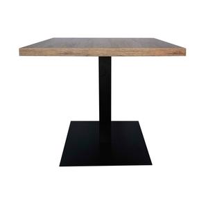 Grosfillex Vanguard Outdoor 32" x 32" Veneer Table Top - Aged Oak - US32D742