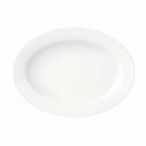 Oneida Luzerne Verge 10.5" x 7.25" Oval Porcelain Platter - 2 Doz - L5800000350
