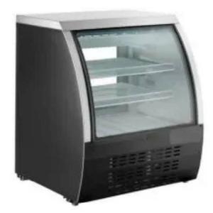 Falcon Food Service 36" Curved Glass Refrigerated Deli Display Case - Black - ADC-92