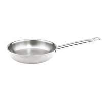 Thunder Group 9-1/2" Heavy Duty Stainless Steel Induction Ready Fry Pan - SLSFP4009