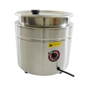 Thunder Group Stainless Steel 10.5qt Countertop Soup Warmer - SEJ38000C 