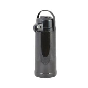 Thunder Group 2.5 Liter Glass Lined Black Lever Top Airpot - APPG025