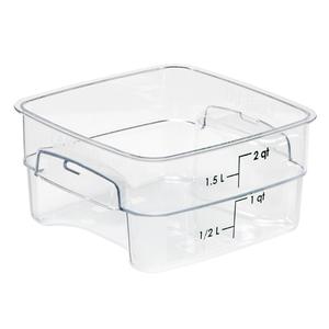Cambro CamSquare Fresh Pro 2 Qt Polycarbonate Food Container - 2SFSPROCW135