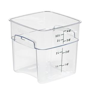Cambro CamSquare Fresh Pro 4 Qt Polycarbonate Food Container - 4SFSPROCW135