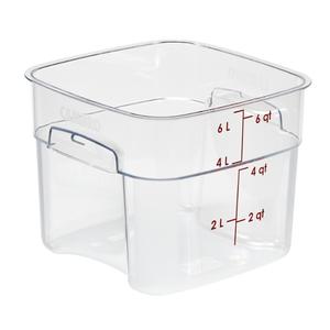 Cambro CamSquare Fresh Pro 6qt Polycarbonate Food Container - 6SFSPROCW135 
