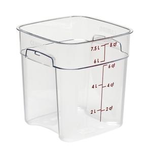 Cambro CamSquare Fresh Pro 8qt Polycarbonate Food Container - 8SFSPROCW135 