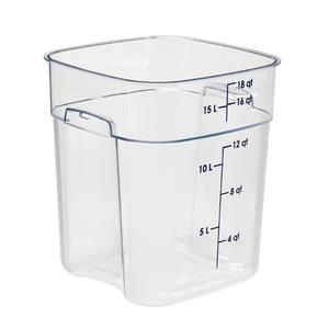 Cambro CamSquare Fresh Pro 18qt Polycarbonate Food Container - 18SFSPROCW135 