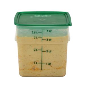 Cambro CamSquare Fresh Pro 4qt Polypropylene Food Container - 4SFSPROPP190 