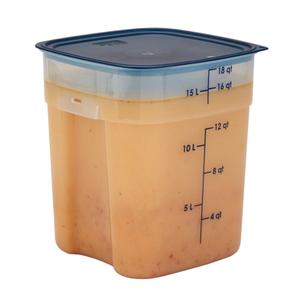 Cambro CamSquare Fresh Pro 12 Qt Polypropylene Food Container - 12SFSPROPP190