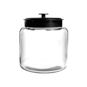 Anchor Hocking Montana 1.5gl Glass Jar with Black Metal Lid - 88904AHG17 