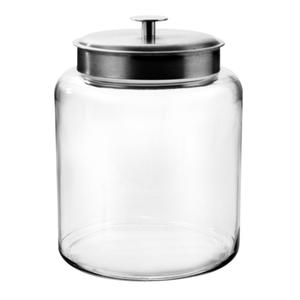 Anchor Hocking Montana 2 Gallon Glass Jar w/ Stainless Steel Lid - 91523AHG17