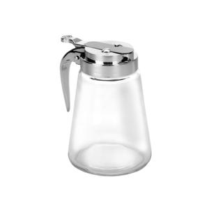 Anchor Hocking Glass 12oz Syrup Pitcher with Stainless Steel Lid - 4 Each - 97287 