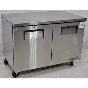 True 12cuft Undercounter Refrigerator with 2 Stainless Doors - TUC-48-HC 