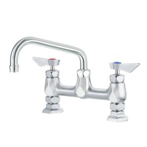 Krowne Metal Diamond Series 8in Off Center Deck Mount Faucet with 6in Spout - DX-906 