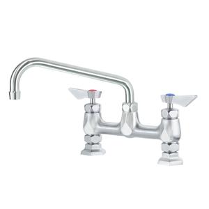 Krowne Metal Diamond Series 8in Off Center Deck Mount Faucet with 10in Spout - DX-910 