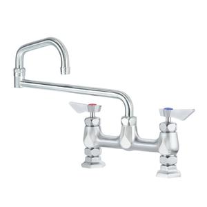 Krowne Metal Diamond Series 8" Off Center Deck Mount Faucet w/ 18" Spout - DX-918