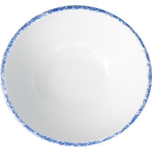 International Tableware, Inc Provincial European White with Blue Rim 11 oz. Bowl - 1 Doz - PR-205-CB