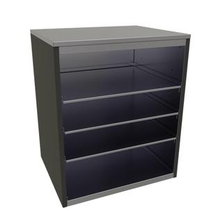 Glastender 30in x 24in Stainless Steel Back Bar Glass Storage Cabinet - BGS-30 