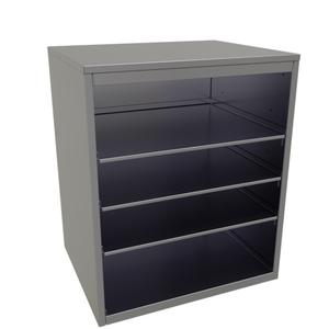 Glastender 30in x 24in Stainless Steel Back Bar Glass Storage Cabinet - BGS-30-S 