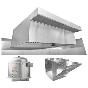 North American Kitchen Solutions 4ft x 48in Restaurant Exhaust Hood System - EXH004PSP-TEMP 