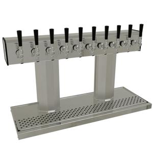 Glastender Countertop Tee Draft Dispensing Tower - (10) Faucets - BT-10-MF 
