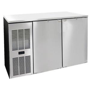 Glastender 52"x24" Stainless Steel Undercounter 2 Section Refrigerator - C1FL52-UC