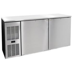Glastender 60"x24" Stainless Steel Undercounter 2 Section Refrigerator - C1FL60-UC