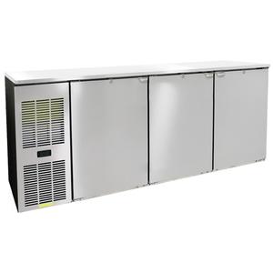 Glastender 72"x24" Stainless Steel Undercounter 3 Section Refrigerator - C1FL72-UC