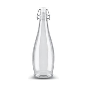 Libbey 34.6 oz Glass Water Bottle w/ White Lid - 6 Per Case - 109826