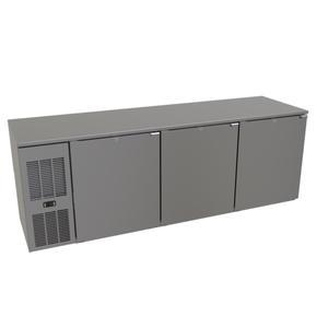 Glastender 84"x24" Stainless Steel Undercounter 3 Section Refrigerator - C1FL84-UC