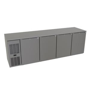 Glastender 92"x24" Stainless Steel Undercounter 4 Section Refrigerator - C1FL92-UC