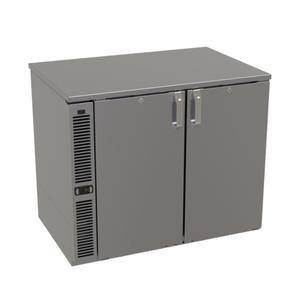Glastender 36" x 24" Stainless Steel Back Bar 1 Section Refrigerator - C1SL36