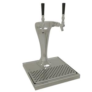 Glastender Countertop Cobra Draft Dispensing Tower - (2) Faucets - CBT-2-MF 