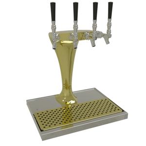 Glastender Countertop Cobra Draft Dispensing Tower - (4) Faucets - CBT-4-GF 