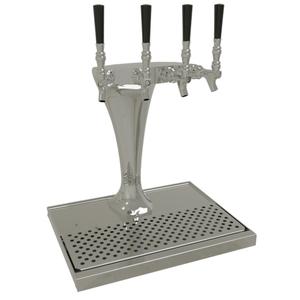 Glastender Countertop Cobra Draft Dispensing Tower - (4) Faucets - CBT-4-MF 