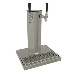 Glastender Countertop Column Draft Dispensing Tower - (2) Faucets - CT-2-MFR