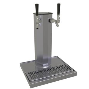 Glastender Countertop Column Draft Dispensing Tower - (2) Faucets - CT-2-SSR