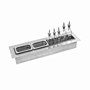 Glastender 24in x 8in Stainless Steel Drop-in Mixology Well - DI-MW24 