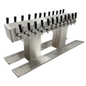 Glastender Countertop Double Sided Draft Dispensing Tower- (24) Faucets - DT-24-SSR 