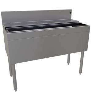 Glastender 42inx19in Stainless Steel Underbar Ice Bin with Cover - IBA-42 