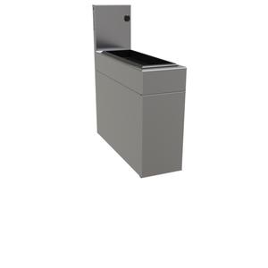 Glastender 6inx19in Stainless Steel Underbar Ice Bin with Cover - IBA-6 