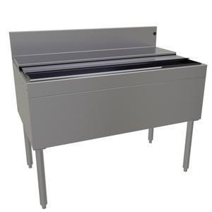 Glastender 42inx24in Stainless Steel Underbar Ice Bin with Cover - IBB-42-CP10 