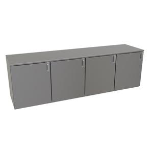 Glastender 96" x 24" Galvanized Steel Back Bar Dry Storage Cabinet - LPDS96