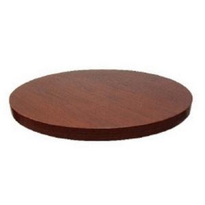 H&D Commercial Seating 48in Diameter Mahogany Colored Melamine Table Top - TM48R D-01 